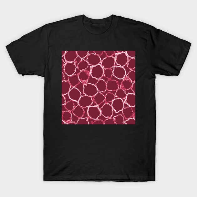 Viva magenta rings tie dye T-Shirt by marufemia